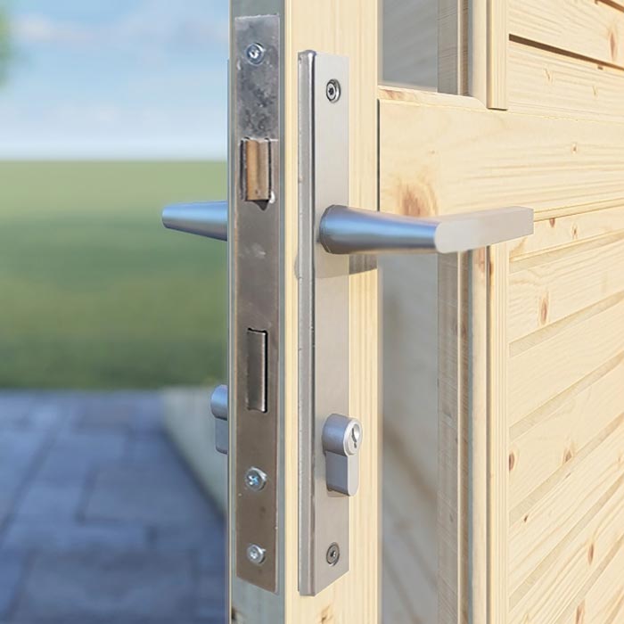 Anthracite Garden Office With Windows & Lockable Door