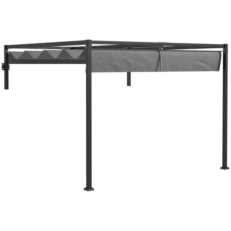 2m x 3m Dark Grey Lean-To Pergola