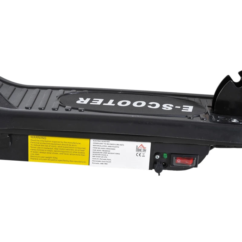 Folding Electric Scooter for Kids Ages 7 to 14 Black Ride On Toy