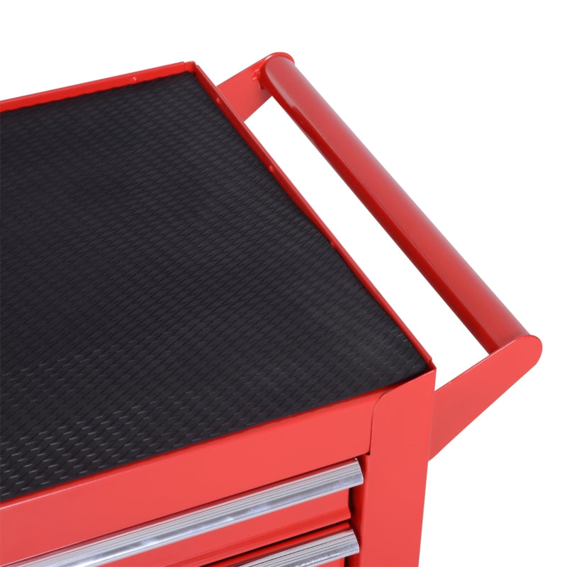 Red DURHAND Tool Box On Wheels