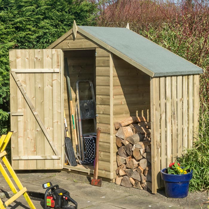 Oxford Lean To Wooden Shed 4x3