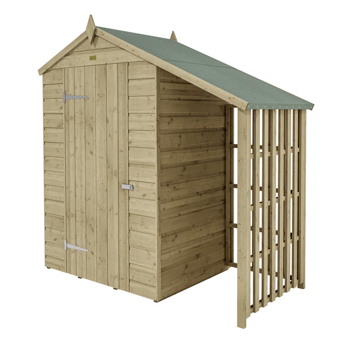 Oxford Lean To Wooden Shed 4x3