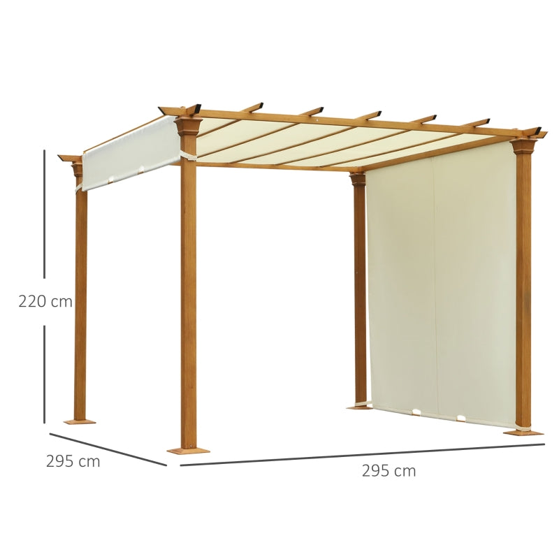 Beige Metal Pergola