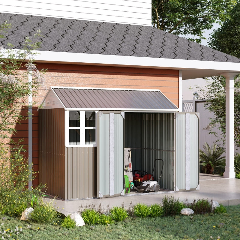 8ft x 6ft Galvanised Garden Shed