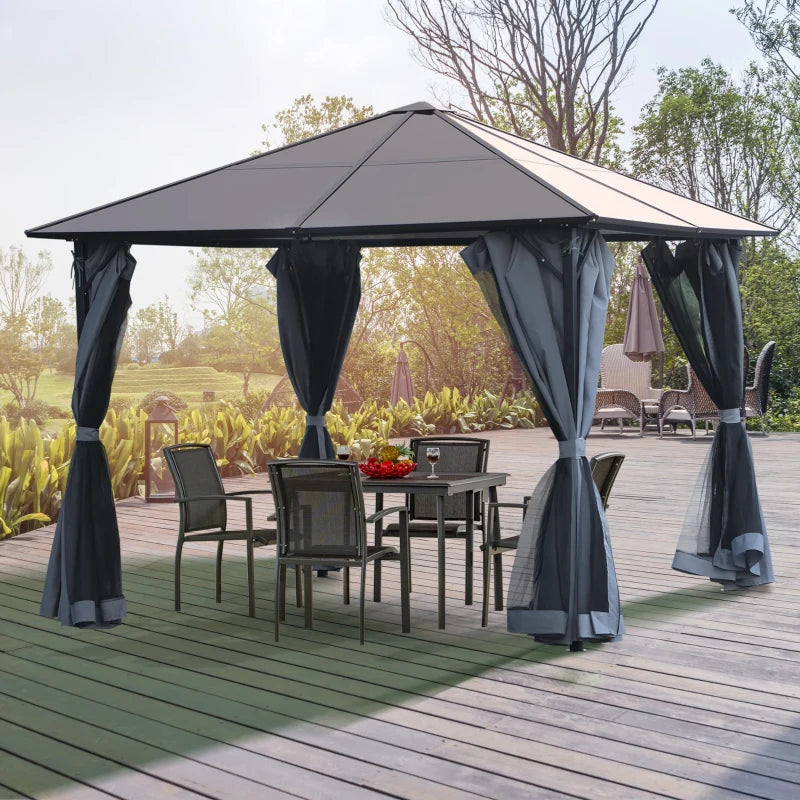 3m x 4m Aluminium Hard Top Gazebo