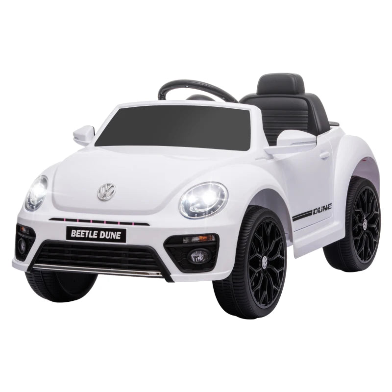 Licensed Volkswagen Beetle 12V Ride On Car with Remote Control and Suspension Wheels