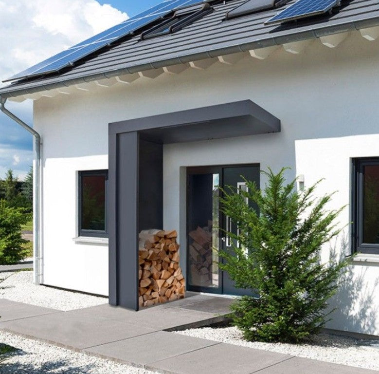 BS250-300 Aluminium Canopy with Side Panel and BS Depot Panel 55x220cm