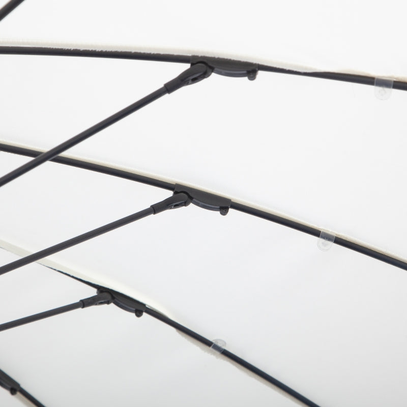 3m Cream White Cantilever Patio Umbrella with 18 Ribs & Vents