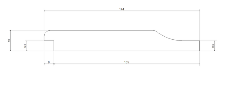 Canadian Western Red Cedar Shiplap Cladding Board – 144mm x 19mm