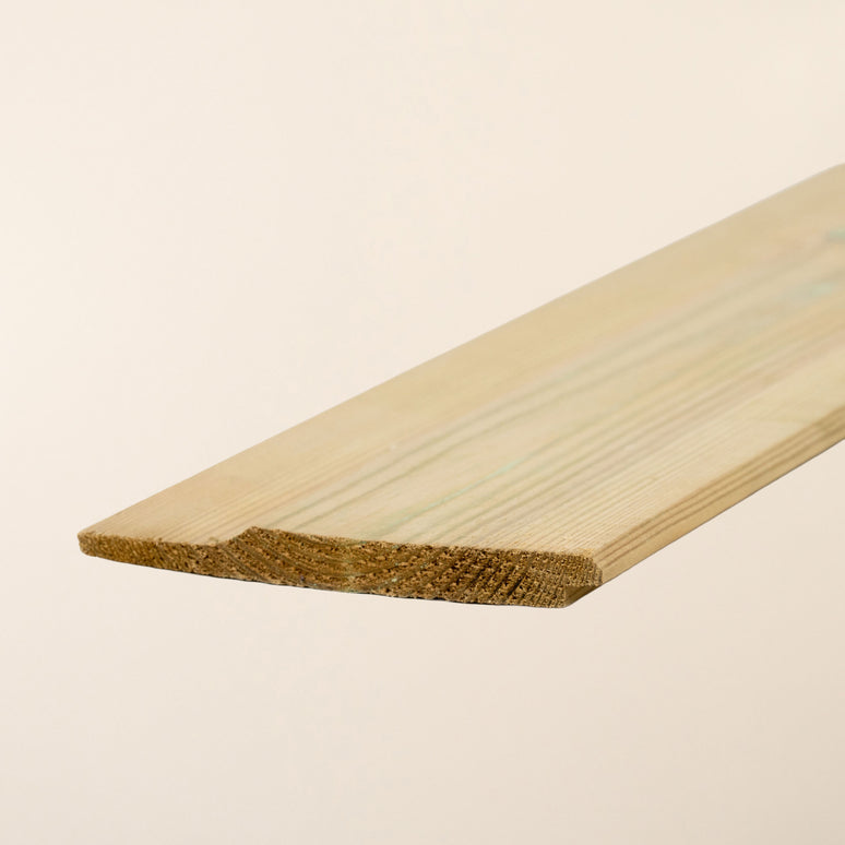 Pressure-Treated Redwood Shiplap Board – 119mm x 12mm – Exterior Timber Cladding
