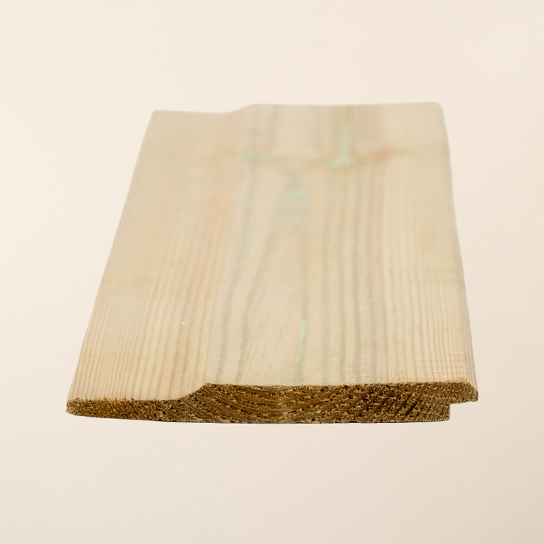 Pressure-Treated Redwood Shiplap Board – 119mm x 12mm – Exterior Timber Cladding