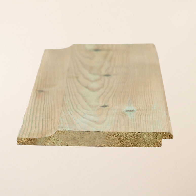 Pressure-Treated Redwood Shiplap Board – 150mm x 15mm – Exterior Timber Cladding