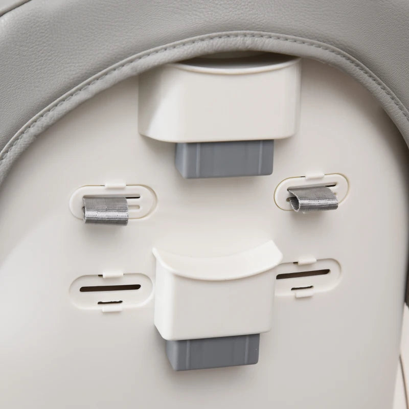 Adjustable Foldable Baby High Chair with Removable Tray and Safety Harness for Infants