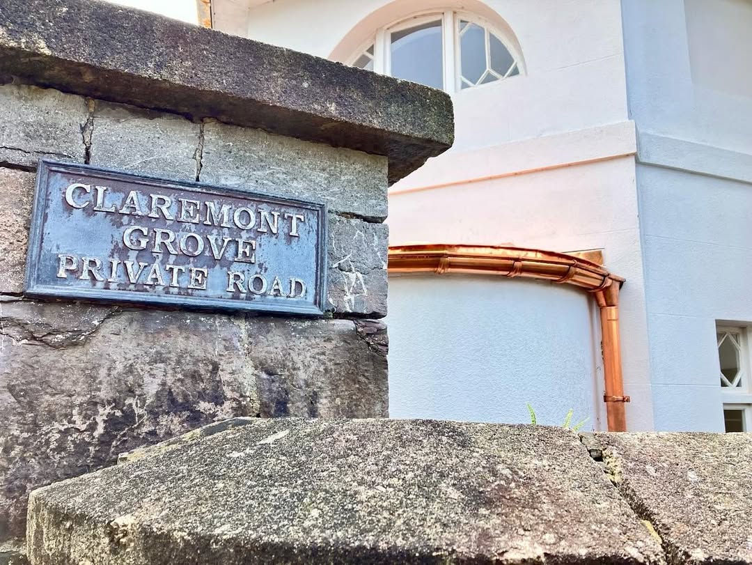 115mm Half Round Copper 80mm Wrap Around Outlet