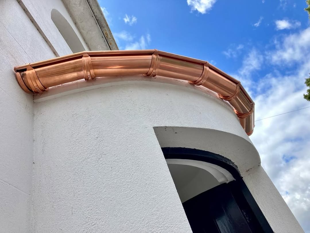 125mm Half Round Copper Gutter 3m