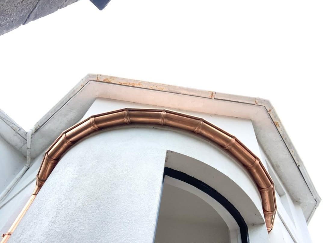 115mm Half Round Copper Gutter Length 3m