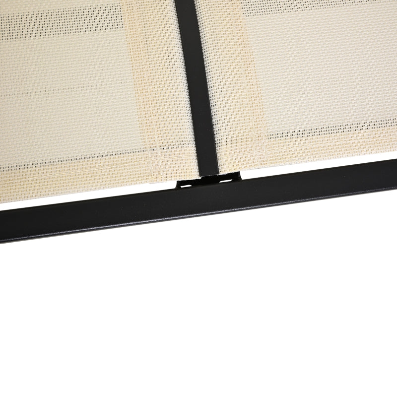 Cream 2-Person Outdoor Glider Loveseat