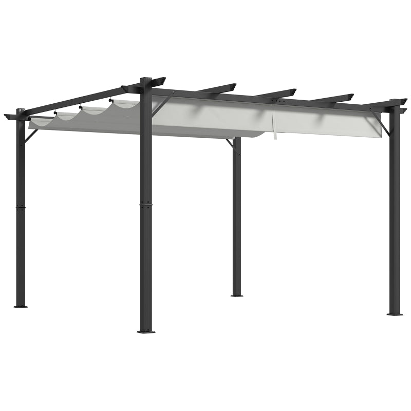 Light Grey 3m x 3m Aluminium Pergola