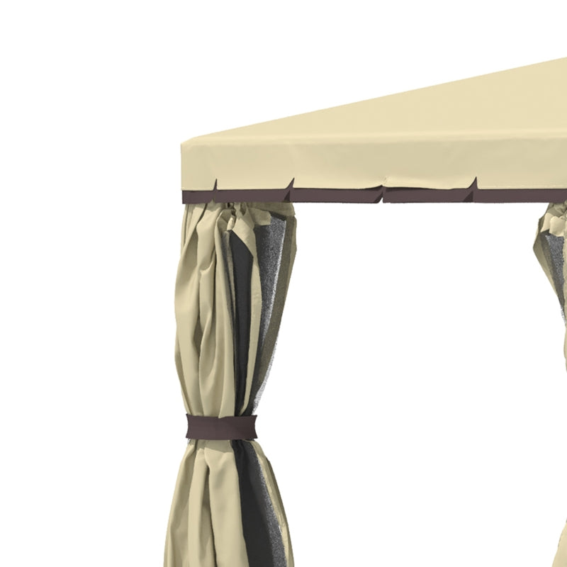 Beige 3m x 3m Water Repellent Gazebo