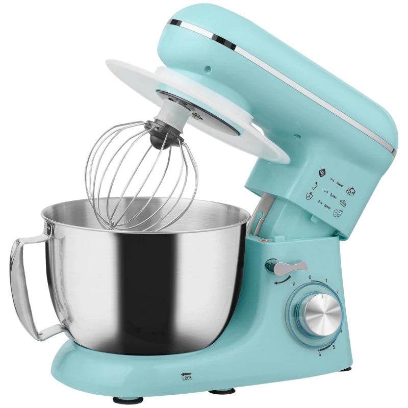 1300W Blue Kitchen Stand Mixer with Accessories - Powerful, Versatile, Perfect for Baking and Cooking