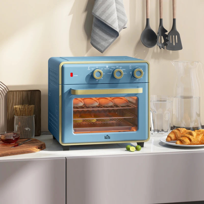 20L 90-230 Mini Electric Oven - Compact Blue Kitchen Appliance for Baking, Toasting & Cooking - Energy Efficient & Stylish