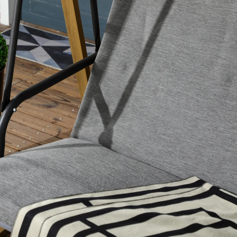 Light Grey Garden Swing Bench