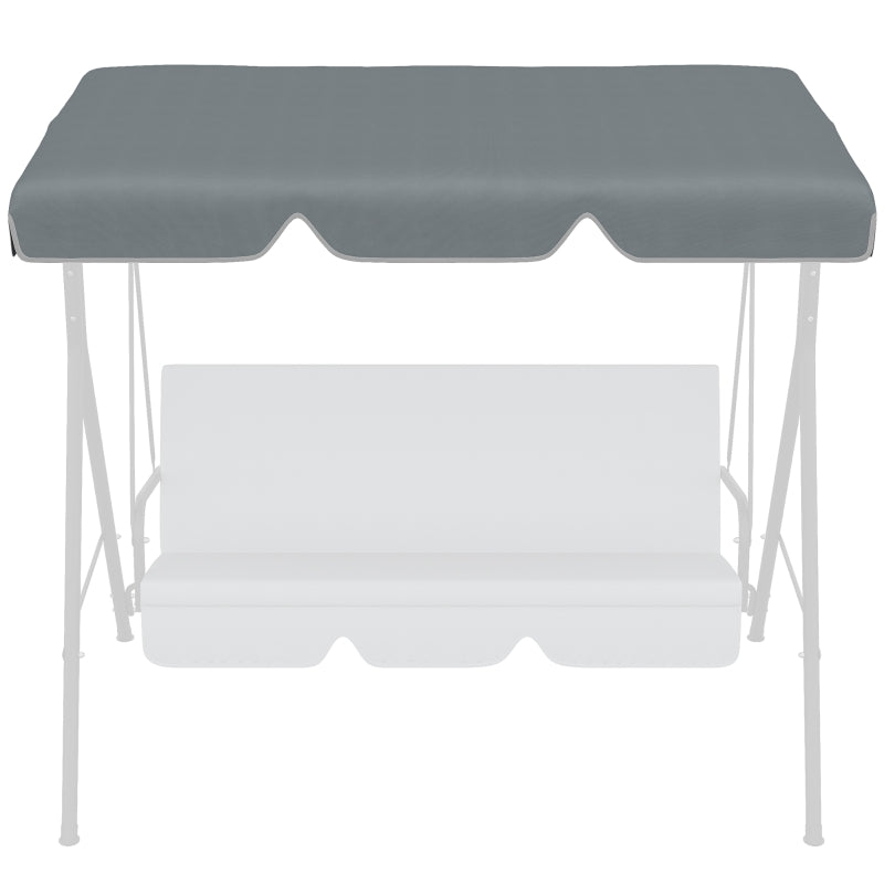 Dark Grey Swing Canopy Replacement for 2/3 Seater Swing Seat