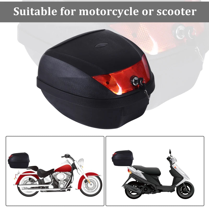 28L Motorcycle Tail Box for Safe Helmet Storage