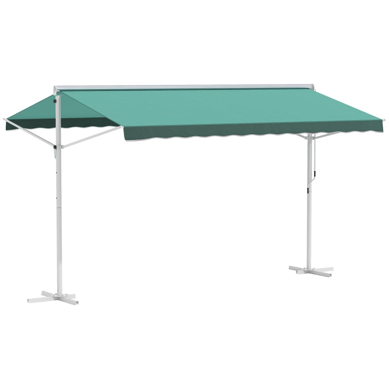 Green 300cm x 300cm Double Sided Free Standing Awning Canopy