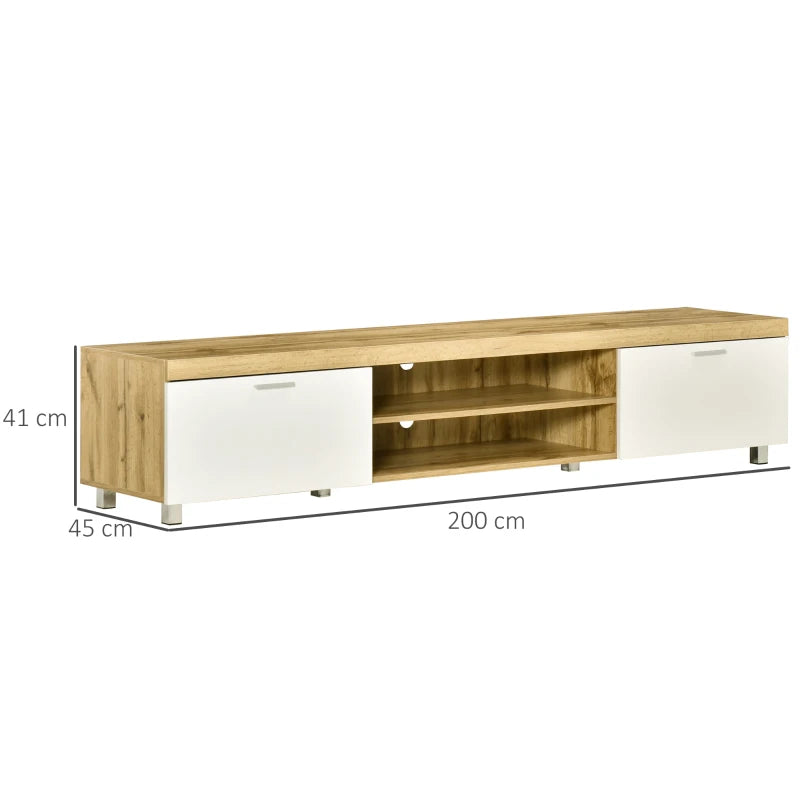 Modern TV Unit Cabinet Entertainment Center for TVs up to 90 Inches with Storage Shelf for Living Room and Bedroom