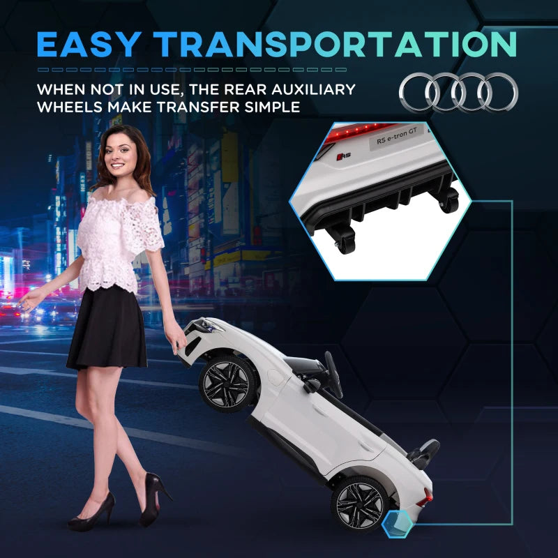 Audi Licensed 12V Kids Electric Ride-On Car with Remote Control and Suspension System