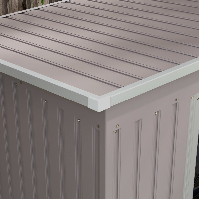 Grey Lean to Metal Garden Shed