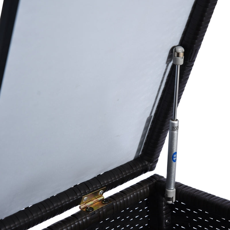 Dark Brown Rattan Storage Box