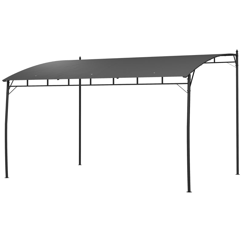 PA-Coated 3m x 4m Sun Shade Shelter With Metal Frame