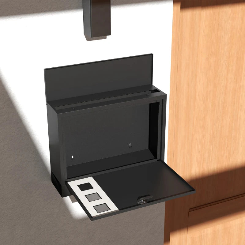 Weatherproof Wall Mounted Mailbox with Two Keys