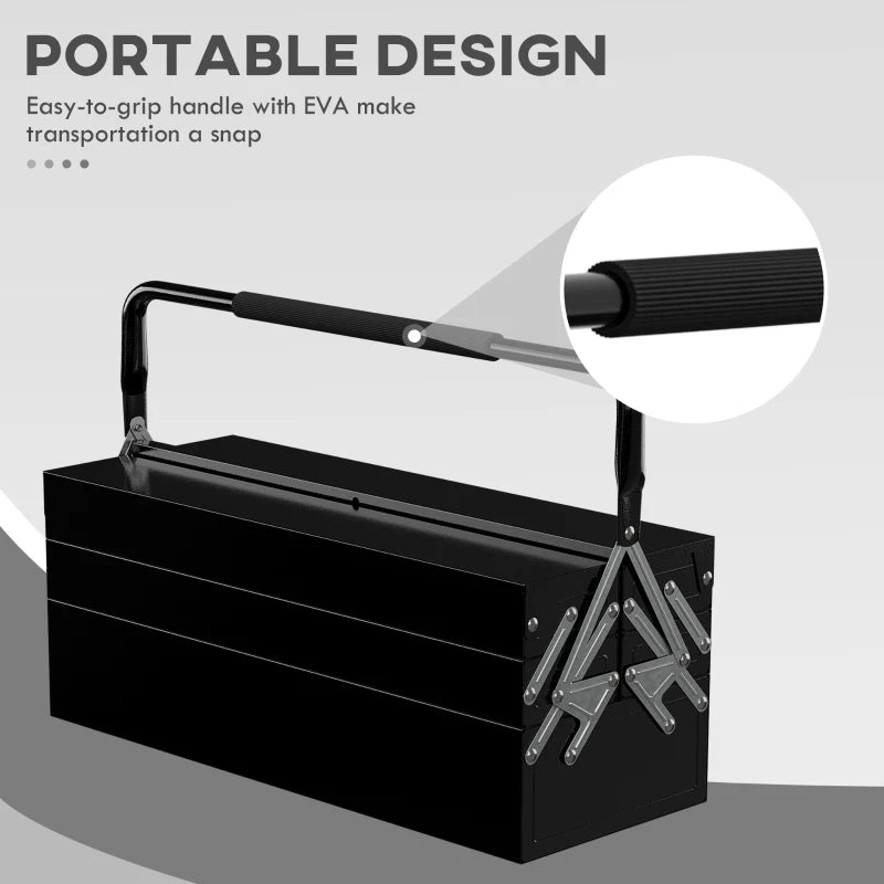 3 Tier Metal Toolbox for Professionals