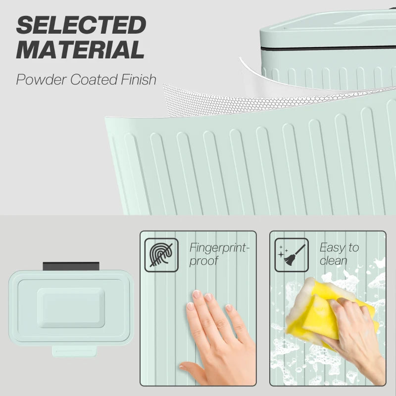 40L Dual Compartment Rubbish Bin with Soft-Close Lid - Eco-Friendly Green Waste Separation Solution