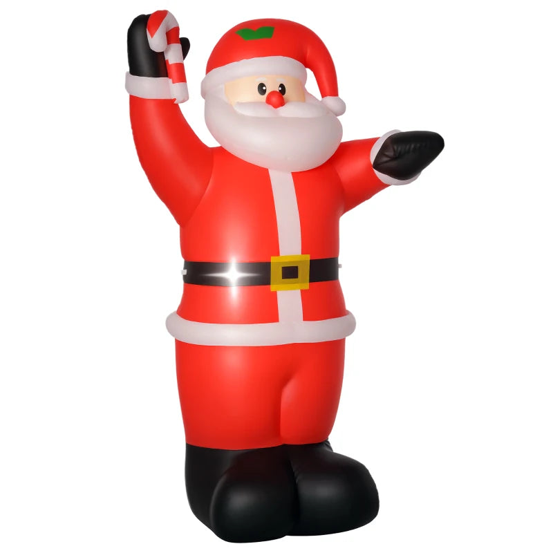 Inflatable Christmas Santa Claus Yard Decoration - Air Blown Holiday Decor for Outdoor Festivities
