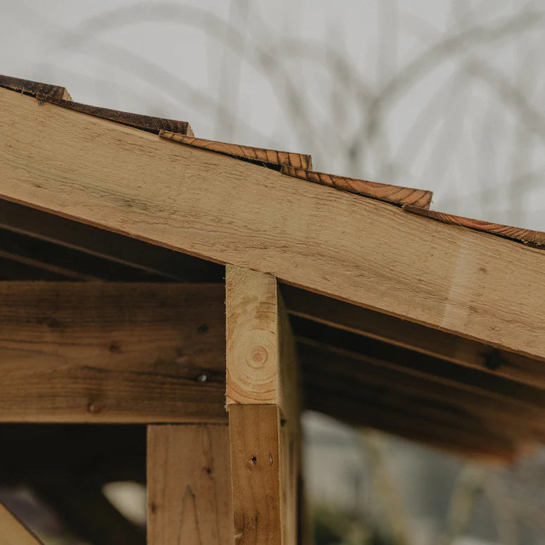 Ruby Wooden Apex Gazebo with Treated Featheredge Roof & Overhang - Premium Garden Gazebo