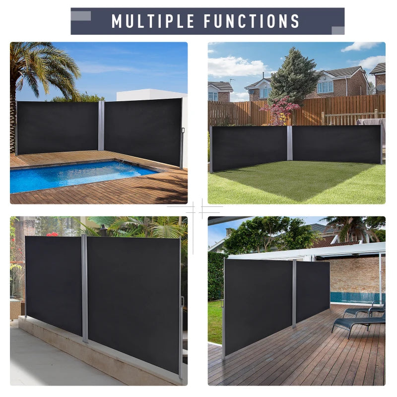 6m x 1.6m Double Canopy - Dark Grey