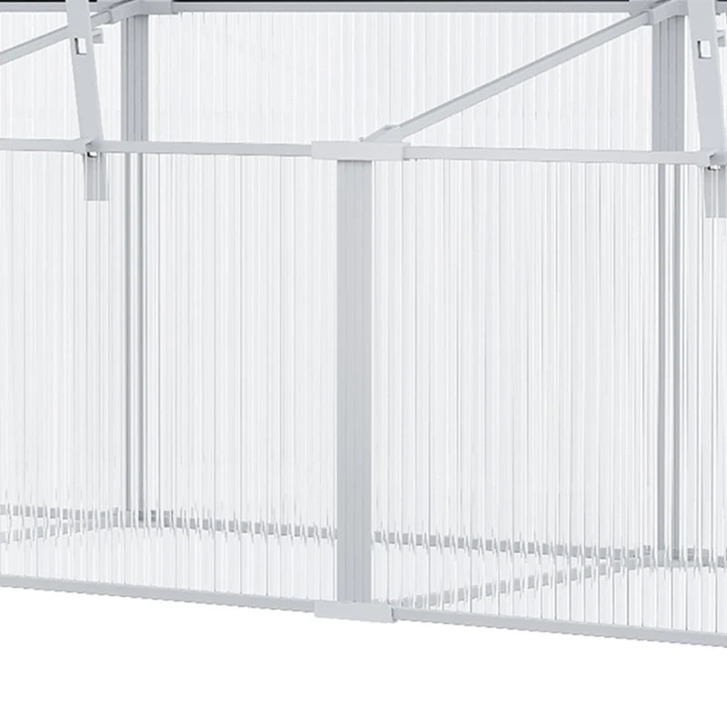 Green Polycarbonate Raised Bed Greenhouse 180x51x51cm