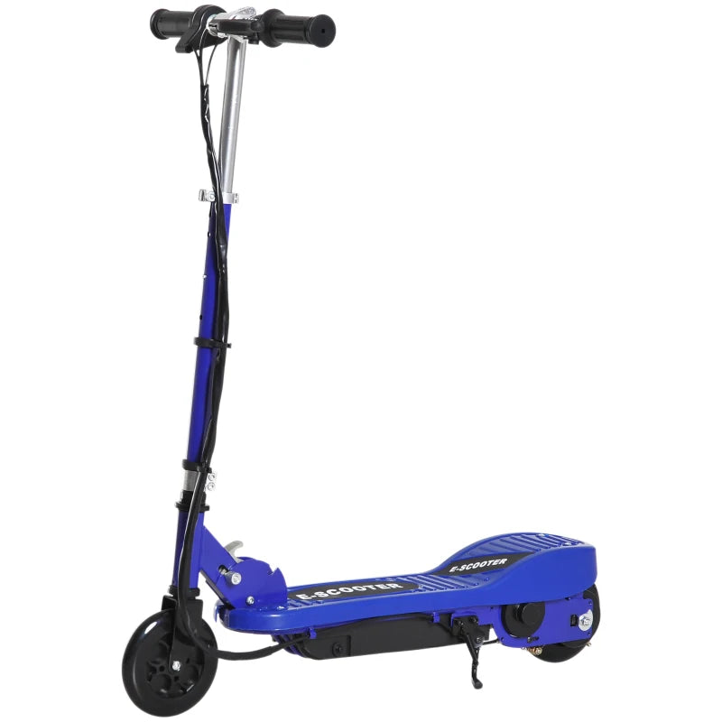 Folding Electric Kids Scooter for Ages 7-14 Lightweight Blue and Black Design