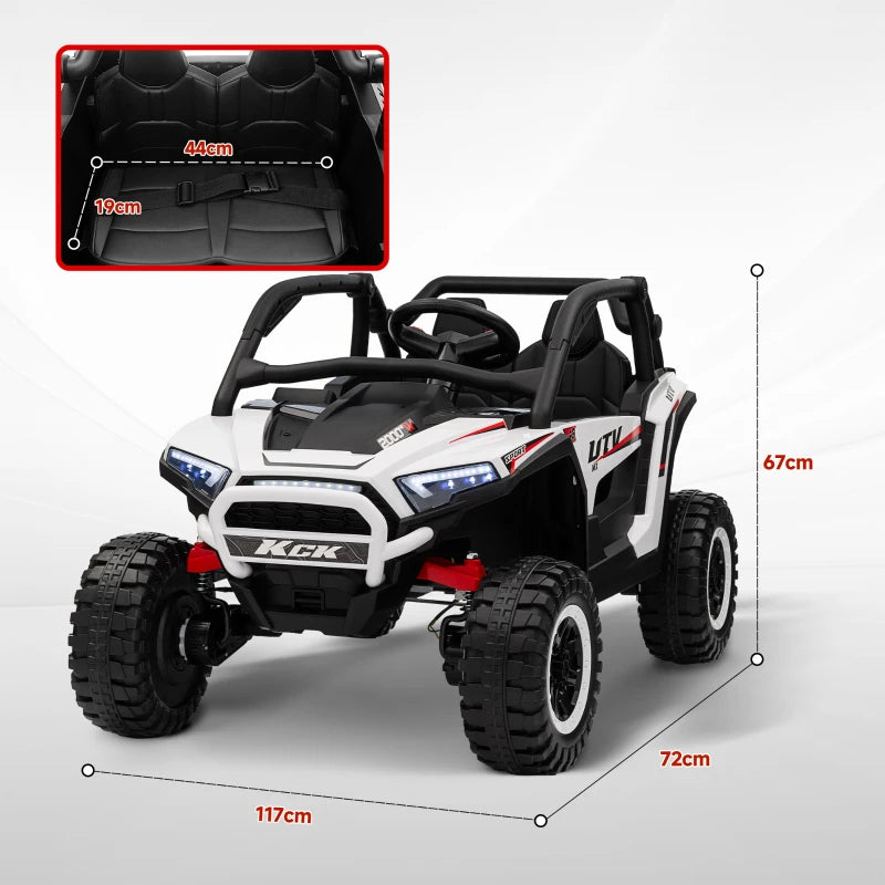 24V 7AH Electric Ride On Truck for Kids 2 Seater Battery Powered Car with Remote Control