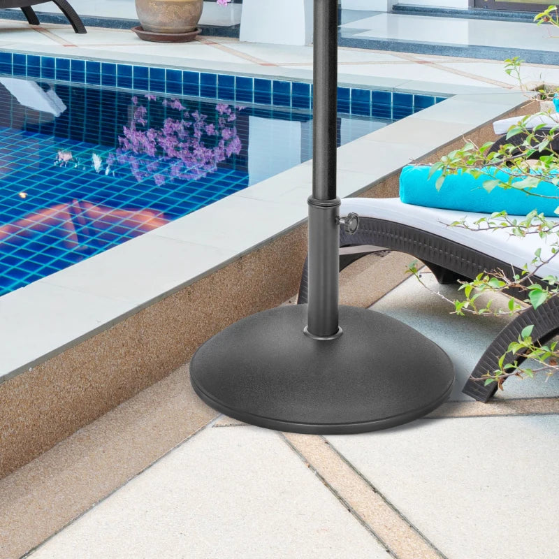 20kg Cement Patio Umbrella Base - Outdoor Garden Shade Stand (Grey)