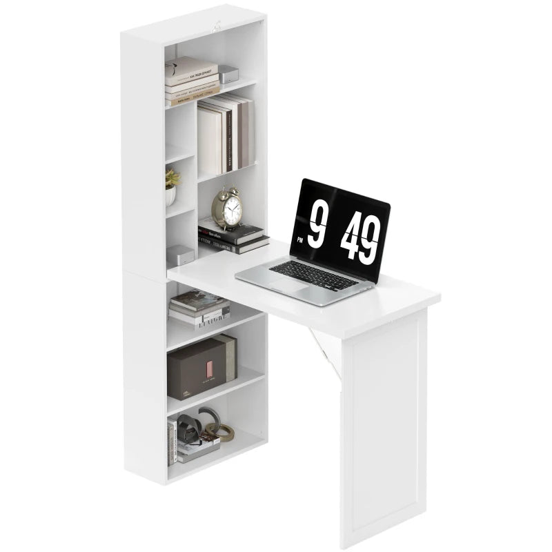 Modern Three-Part Work Desk with Storage & Writing Board - Stylish White Home Office Furniture for Productivity