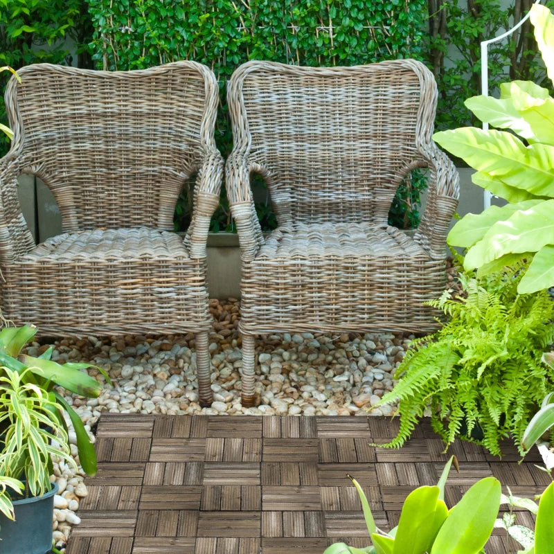 Interlocking Grey Decking Tiles (27 Tiles)