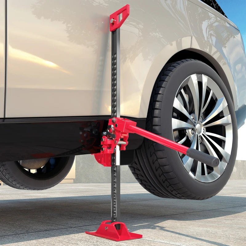 3 Tonne High Lift Farm Jack 33 Inch for 4x4 Tractors Trucks Agricultural Use Red