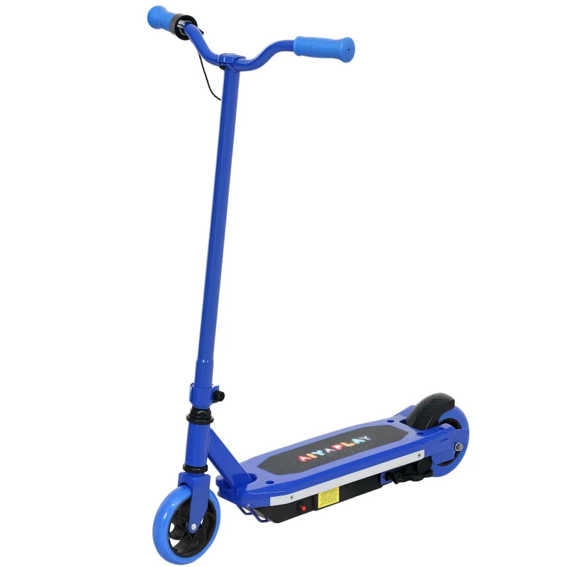 Electric Scooter for Kids Ages 6-14 with Colorful LED Lights Blue