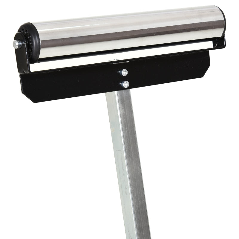Black Folding Roller Stand for Material Support