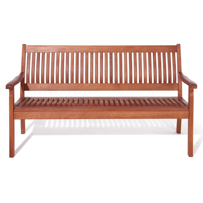 Outdoor Wooden Bench 1.5m - Weatherproof